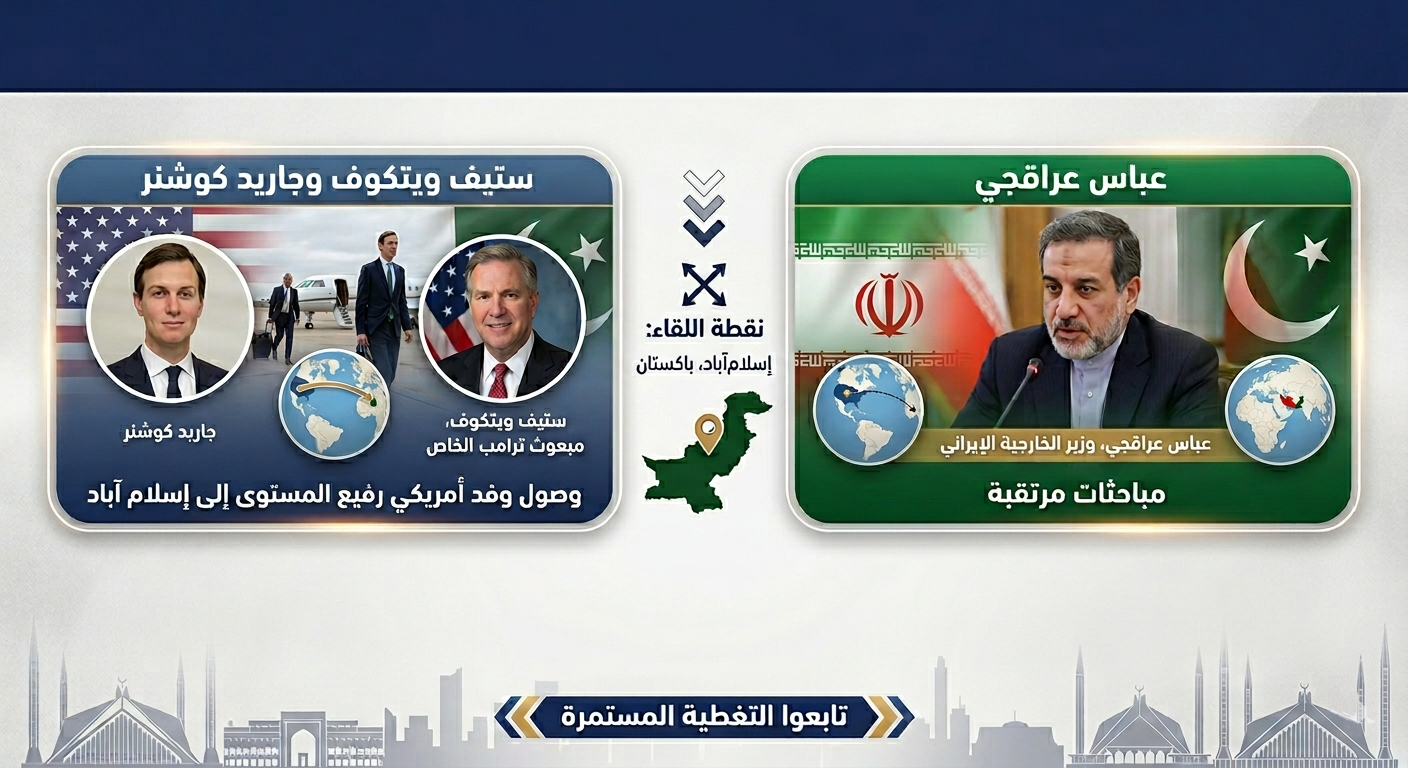 مبعوثا ترامب ويتكوف وكوشنر إلى باكستان.. مباحثات مرتقبة مع عراقجي
