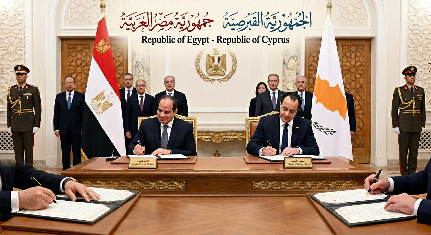 الرئيس السيسي وكريستودوليدس يوقعان اتفاقية الشراكة الاستراتيجية في نيقوسيا